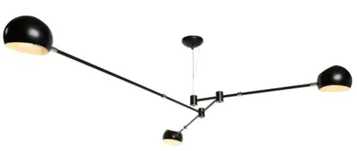Czarna lampa wisząca z trzema kloszami na rozległych ramionach Step Into Design ST-5335B-3 black Astronomy 3 3xE14 Zamów dziś