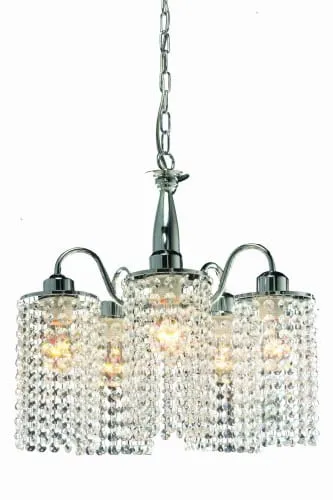 Żyrandol pięcioramienny z kryształkami Light Prestige LP-812/5P Bright Star 5xE14 41cm x 119cm Kup online