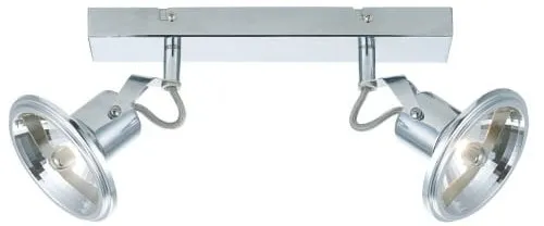 Dodaj do koszyka Lampa sufitowa dwa reflektorki na krótkiej chromowanej listwie Light Prestige LP-725/2W Feltre 2 G9 28cm