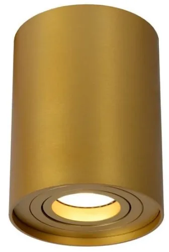 Złota matowa tuba walec lampa spot Lucide 22952/01/02 Tube GU10 9,6cm x 12,5cm Niska cena