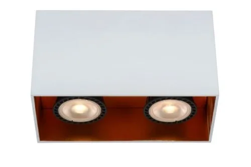 Biała lampa sufitowa box Lucide 22966/02/31 Bodibis 2xGU10 Nowy