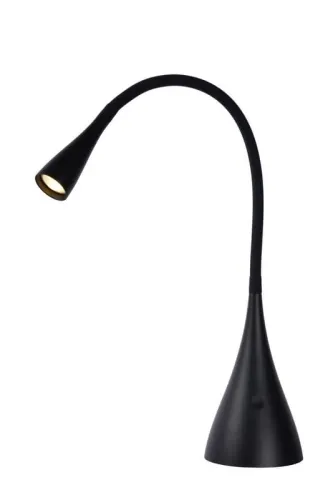 Czarna lampa stołowa z giętkim ramieniem i 3-stopniowym ściemnianiem Lucide 18656/03/30 Zozy LED 4W 3000K 120stopni Super okazja