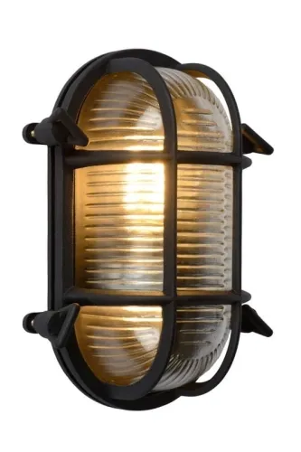 Czarna zewnętrzna lampa kanałowa industrialna Lucide 11891/20/30 Dudley E27 IP65 Wyjątkowa oferta