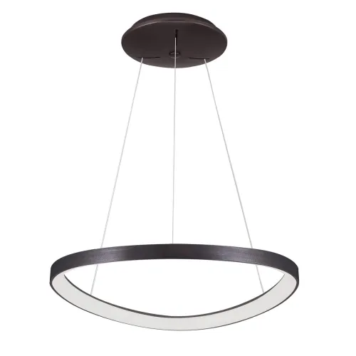 Ekspresowa dostawa Okrągła czarna lampa wisząca obręcz do salonu Italux 5355-848ROP-BC-3 Morfi LED 48W 2640LM 3000K 65cm x 120cm