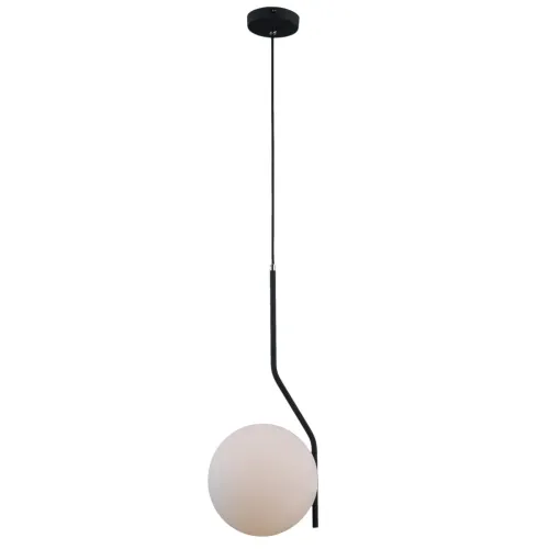 Lampa Wisząca Szklana Kula Italux PND-3300-1-BK Carimi E27 20cm x 100cm grafitowy biały Nie przegap