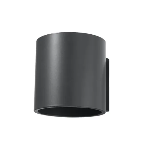 Zamów teraz Antracytowy kinkiet metalowy walec Sollux Lighting SL.0565 Orbis G9