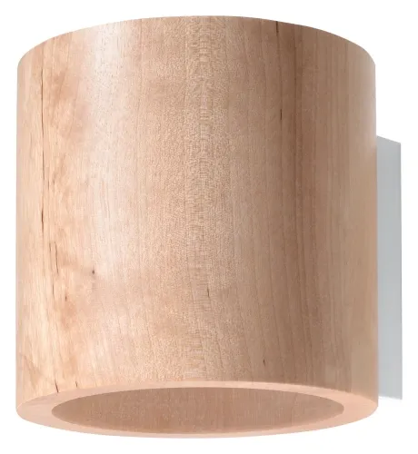 Drewniany kinkiet walec tuleja Sollux Lighting SL.0490 Orbis G9 Wyjątkowa oferta
