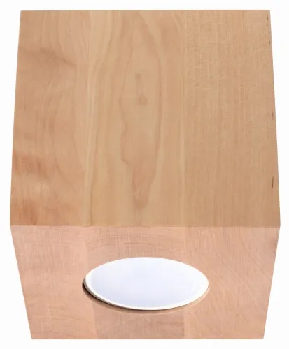 Wybór klientów Drewniana lampa sufitowa punktowa sześcian 10x10x10cm Sollux Lighting SL.0493 Quad GU10