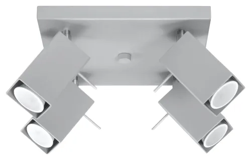 Premium Merida 4 Szary Plafon Sollux Lighting SL.0458