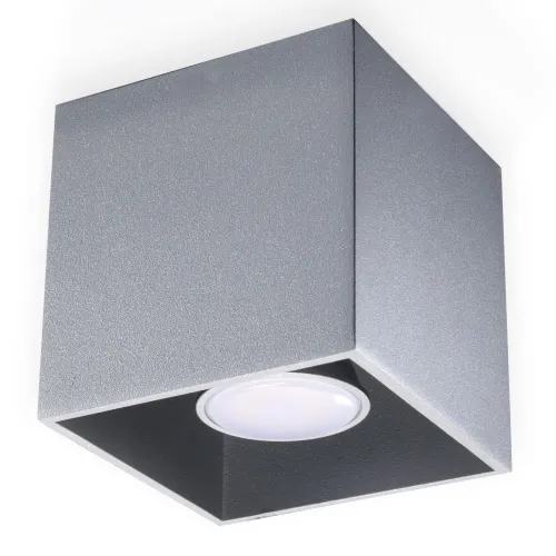 Szara lampa sufitowa sześcian spot punktowa Sollux Lighting SL.0024 Quad GU10 10/10cm Kup online