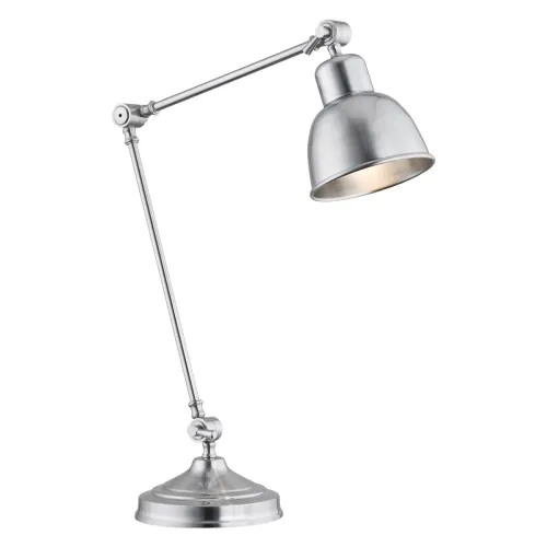 Wyprzedaż Lampa biurkowa chromowana z przegubami Argon 3196 Eufrat E27 45cm x 29cm