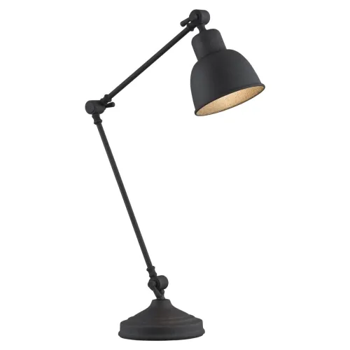Czarna lampa stołowa biurkowa z przegubami Argon 3197 Eufrat E27 45cm Hit cenowy