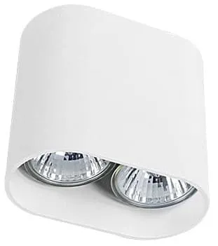 Hit cenowy Biała zaoblona lampa sufitowa punktowa box spot Nowodvorski 9387 Gap 2xGU10