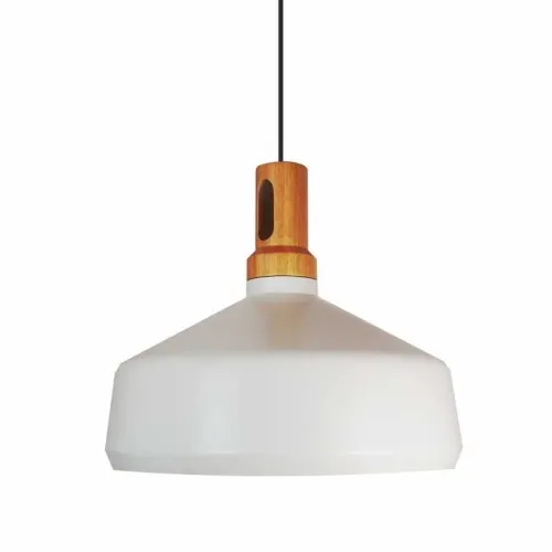 Lampa wisząca biały klosz z elementem drewnianym Step Into Design ST-5097A Nordic Woody E27 35cm x 232cm Do wyczerpania zapasów