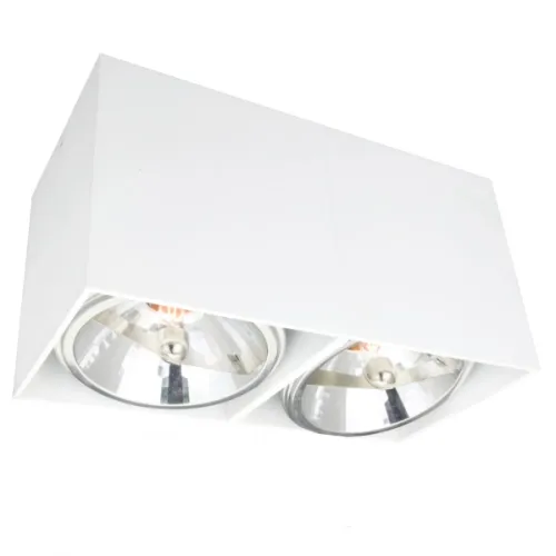 Biała lampa sufitowa box sześcian Light Prestige LP-9S21/2 SM WH Aliano 2xG9 12x24x12cm Bezpieczna płatność