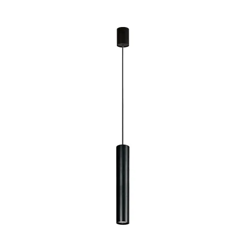 Tani Czarna smukła lampa wisząca tuba walec Nowodvorski 6841 Eye GU10 5,5cm