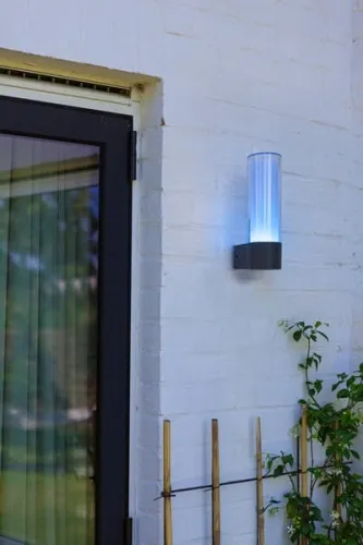 Zewnętrzna lampa ścienna kinkiet na elewację Lutec 5000501118 Dropa LED 9W 2700K IP54 szary aplikacja Lutec Connect Bestseller
