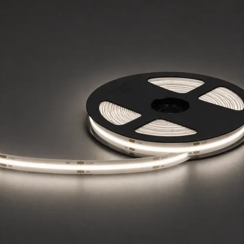 Wyprzedaż Mocna taśma LED COB na metry 10W 1000LM 4000K 24V CRI90 8mm Prescot 24EC384-042-8-NW50